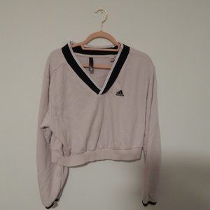 Adidas Cropped V-Neck Sweater